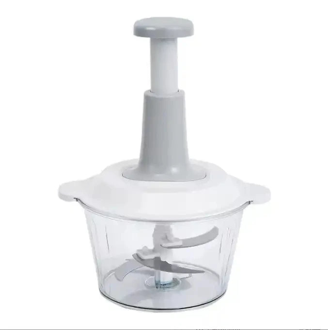 1.5L Manual Meat & Vegetable Chopper – Hand-Press Food Shredder & Grinder