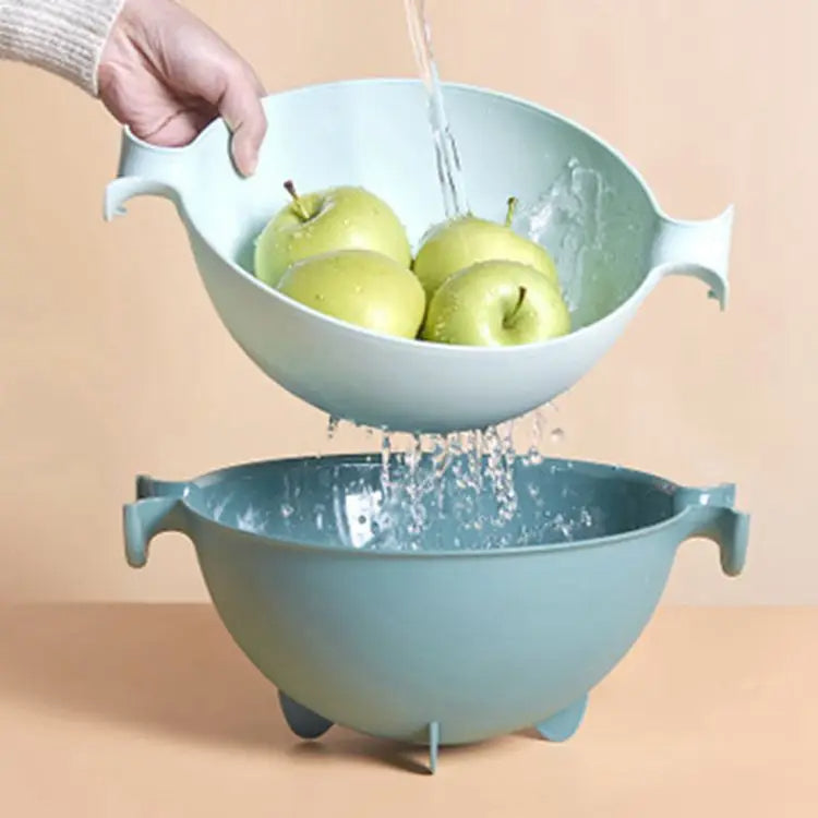 Colorful 2-in-1 Double Storage Basket