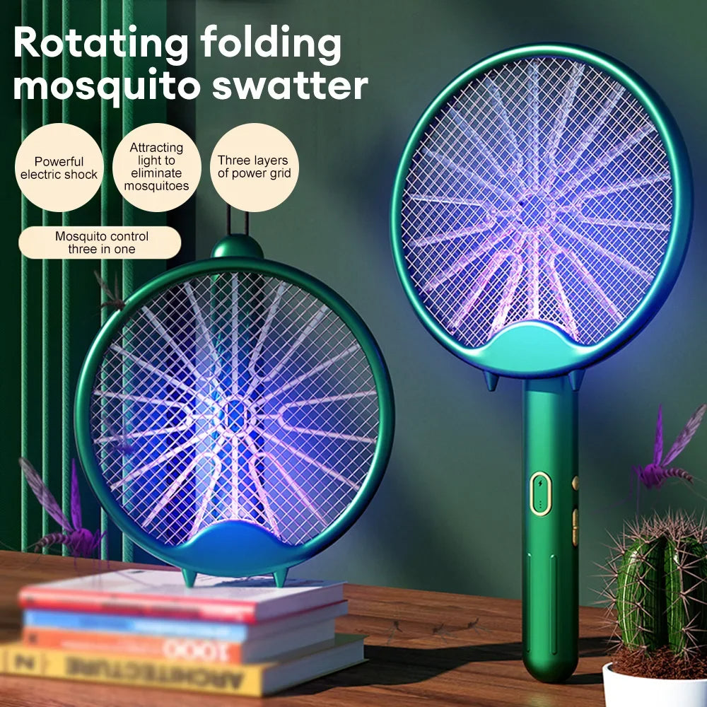 3-in-1 Electric Mosquito Swatter & Lamp