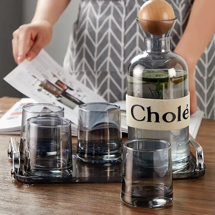 Clear Drinkware Set - 5Pcs