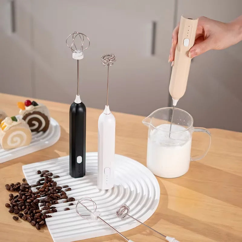 Stainless Steel Milk Frother – USB/Manual