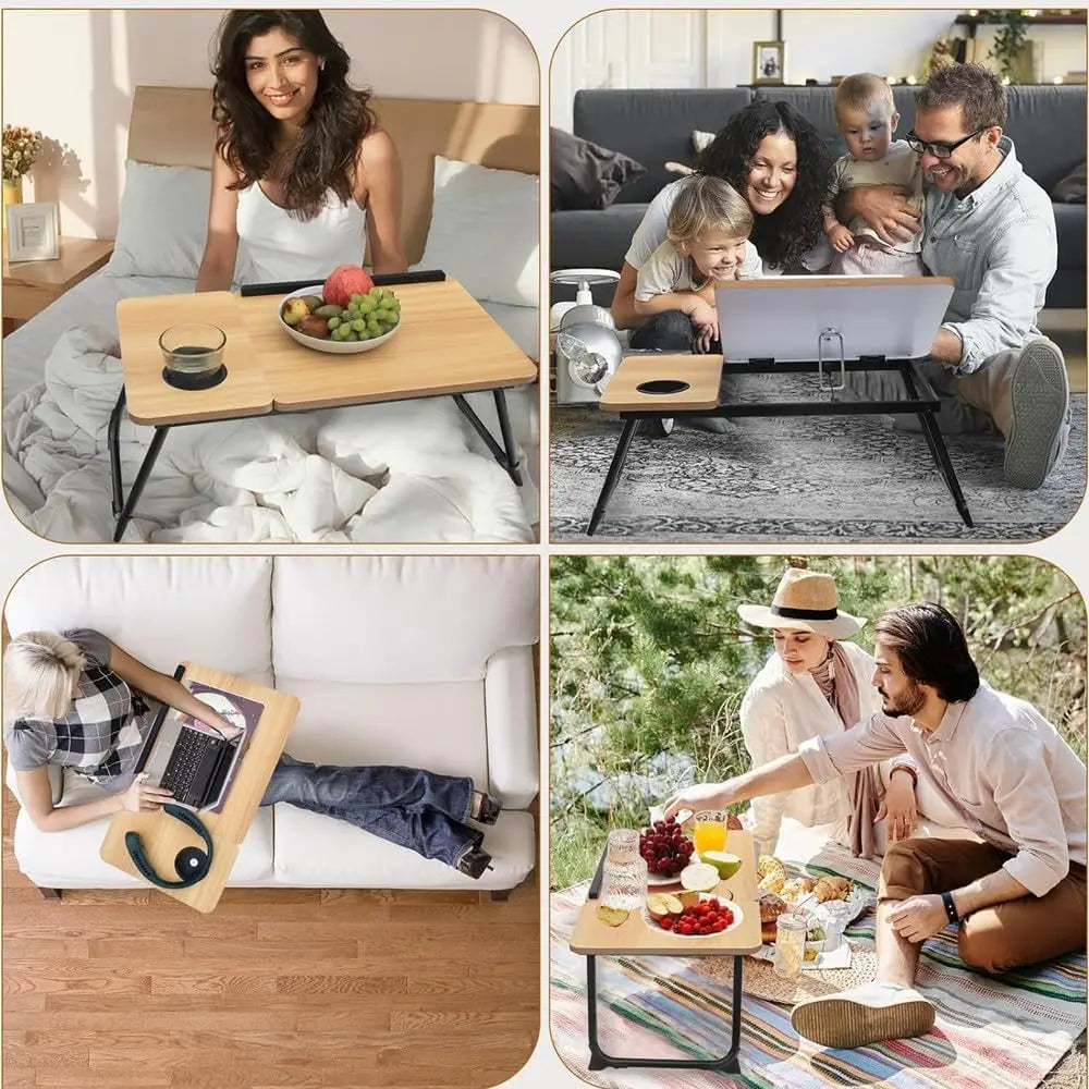 Adjustable Folding Laptop Desk for Home and Office