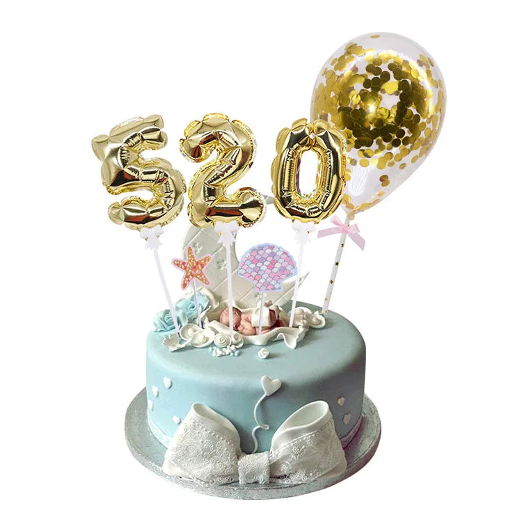Mini Self-Inflating Number Foil Balloons – 0–9 Party Decorations for Kids’ Birthdays & Celebrations