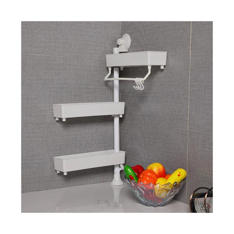 Retractable Single Pole Rotating Seasoning Organizer