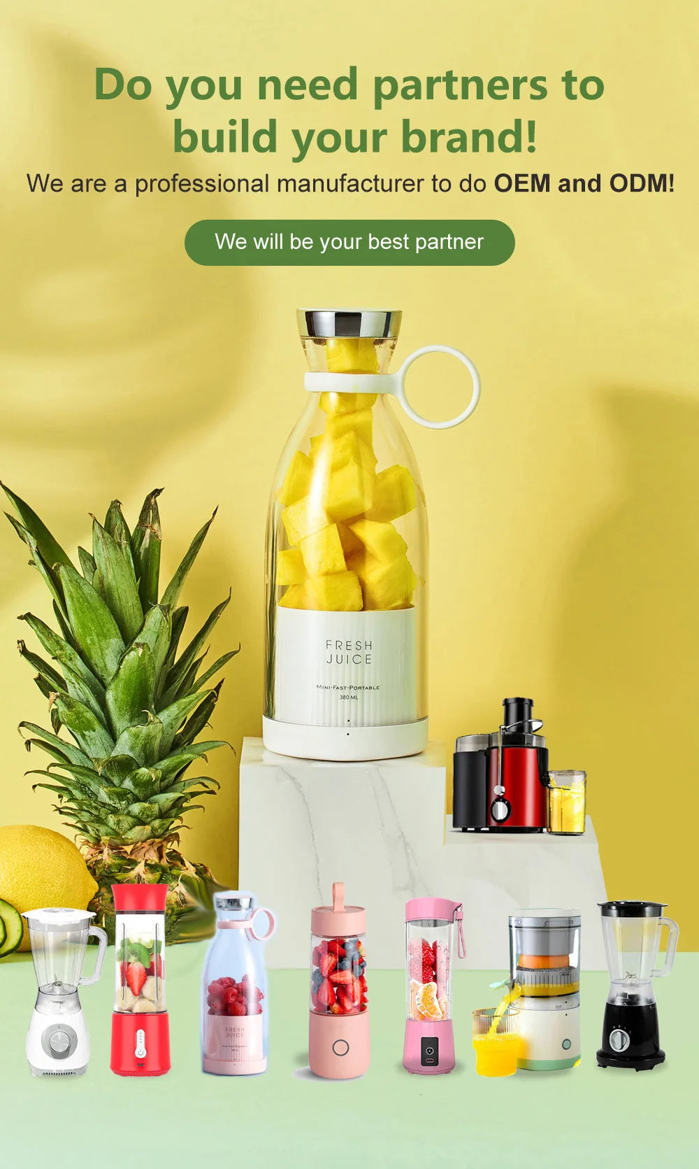 Portable USB Rechargeable Mini Blender