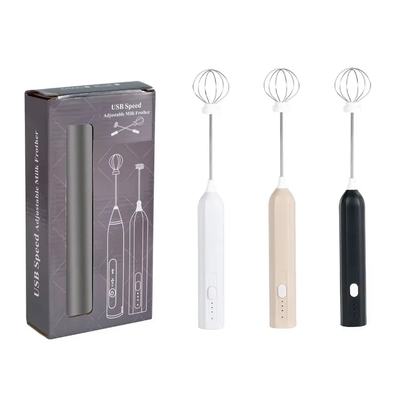 Stainless Steel Milk Frother – USB/Manual