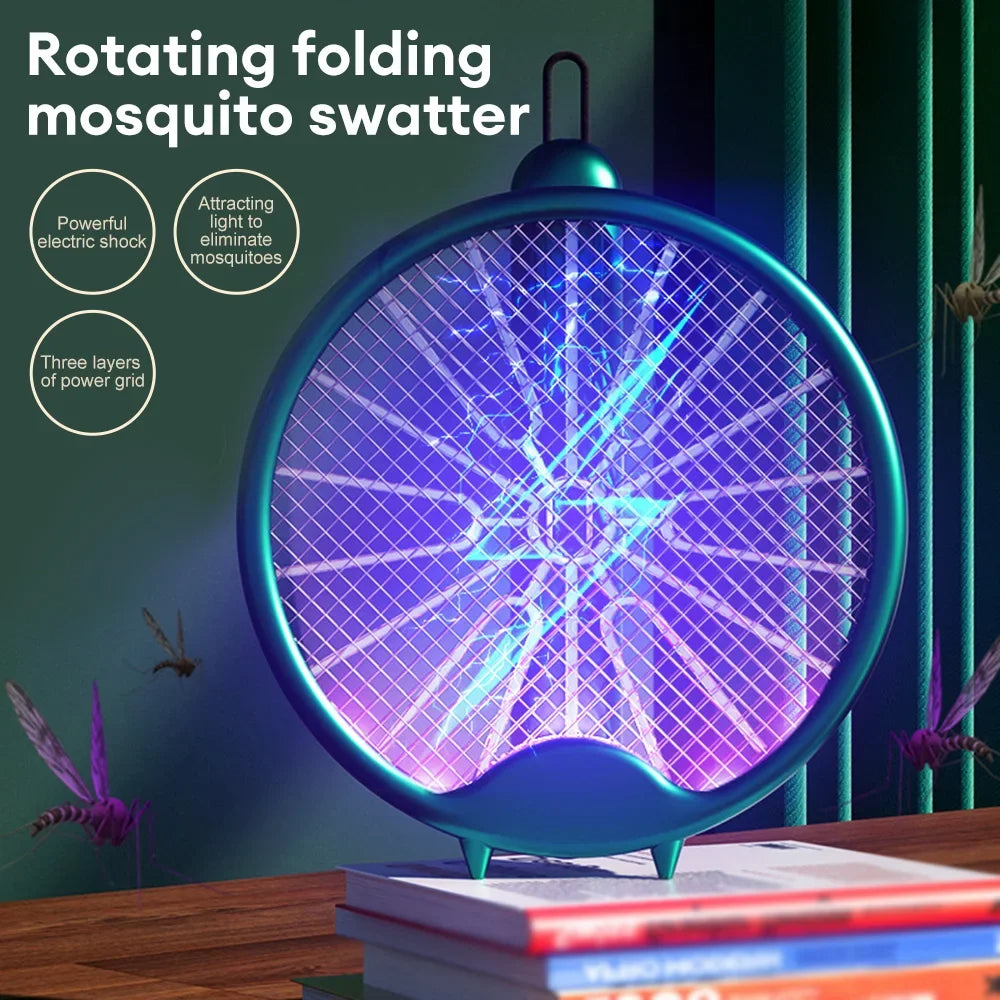 3-in-1 Electric Mosquito Swatter & Lamp