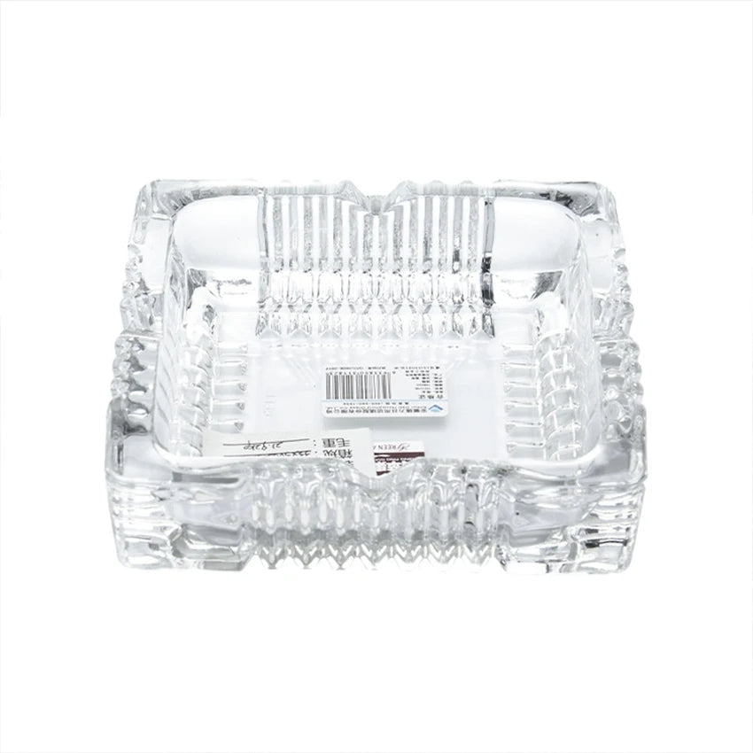 Clear Glass Crystal Ashtray
