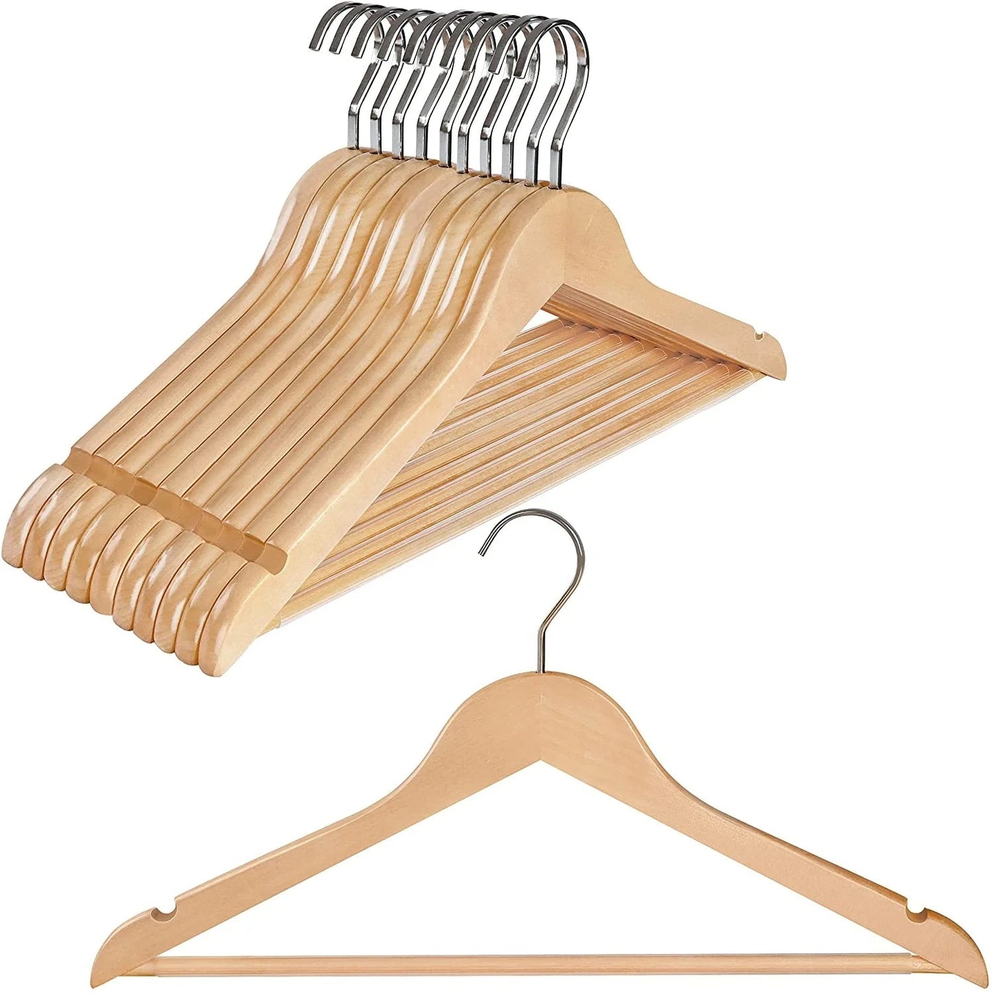 High-Grade Wooden Non-Slip Coat Hanger