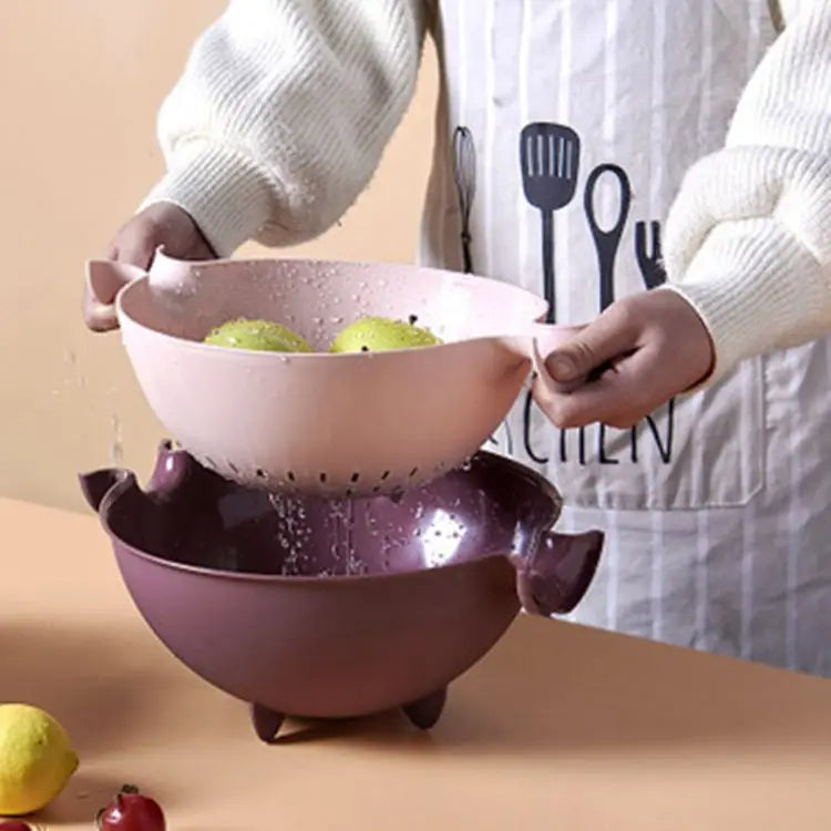 Colorful 2-in-1 Double Storage Basket