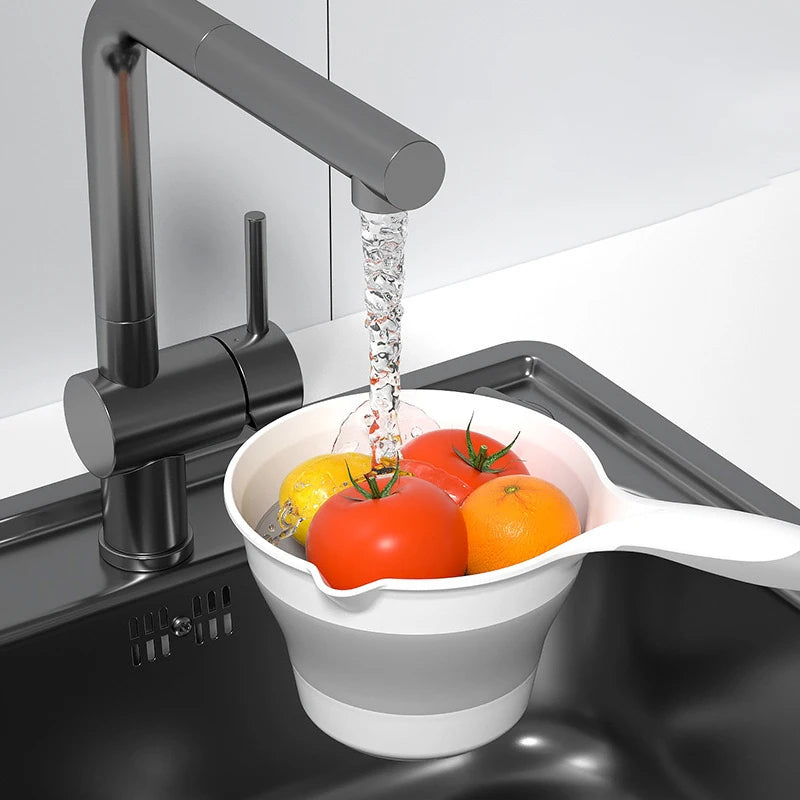 Portable Foldable Solid Wood Water Ladle With Drifting Cup
