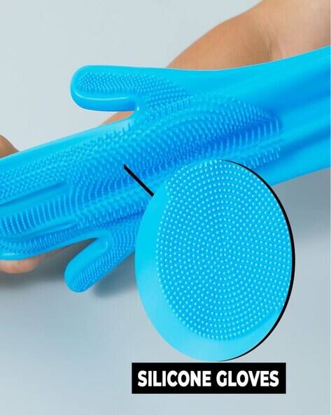 Multifunctional Silicone Spikes Gloves - Cleaning, Massage, Pets, Heats Protection