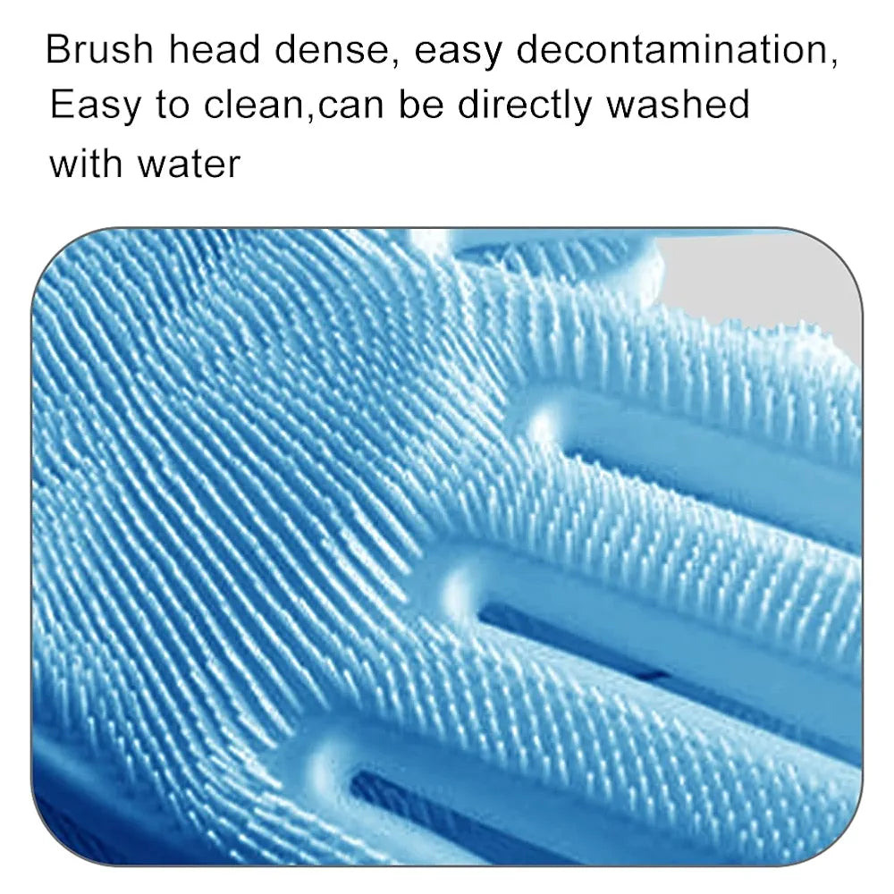 Multifunctional Silicone Spikes Gloves - Cleaning, Massage, Pets, Heats Protection
