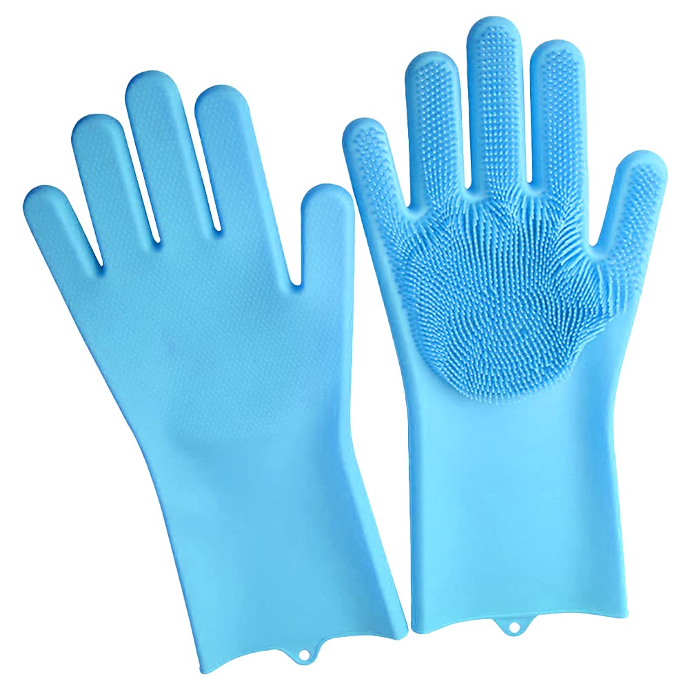 Multifunctional Silicone Spikes Gloves - Cleaning, Massage, Pets, Heats Protection