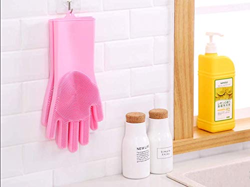 Multifunctional Silicone Spikes Gloves - Cleaning, Massage, Pets, Heats Protection