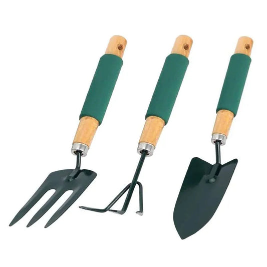 3-Piece Heavy-Duty Gardening Tool Set – Aluminum Alloy with Non-Slip Handles