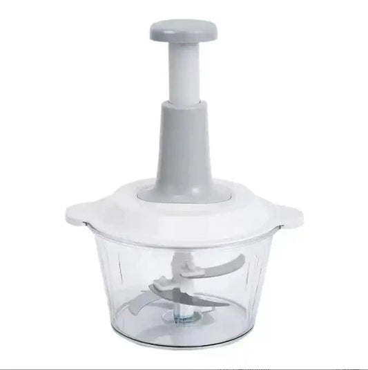 1.5L Manual Meat & Vegetable Chopper – Hand-Press Food Shredder & Grinder
