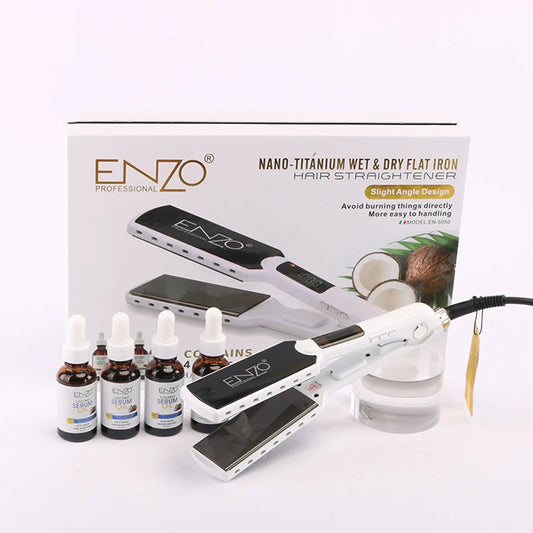 ENZO Professional Titanium Flat Iron Hair Straightener