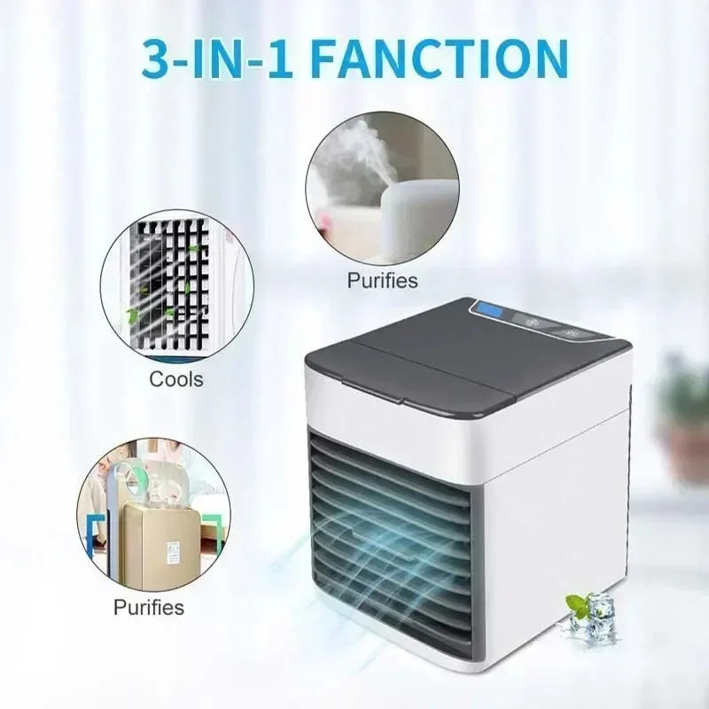 Mini USB Air Cooler & Humidifier Fan