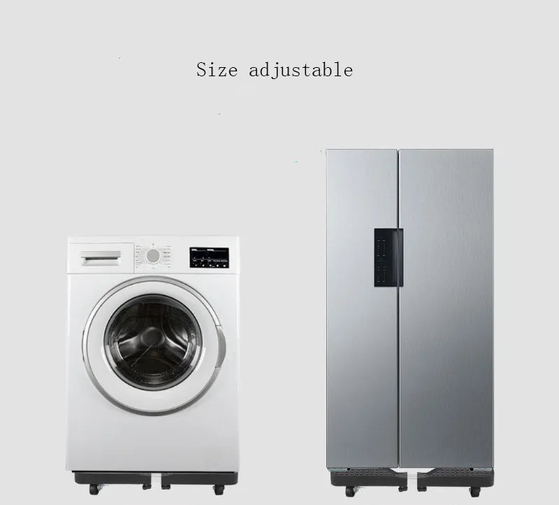 Adjustable Movable Base Stand for Washing Machines & Refrigerators