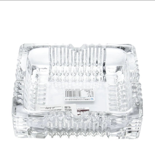 Clear Glass Crystal Ashtray