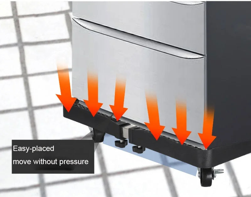 Adjustable Movable Base Stand for Washing Machines & Refrigerators