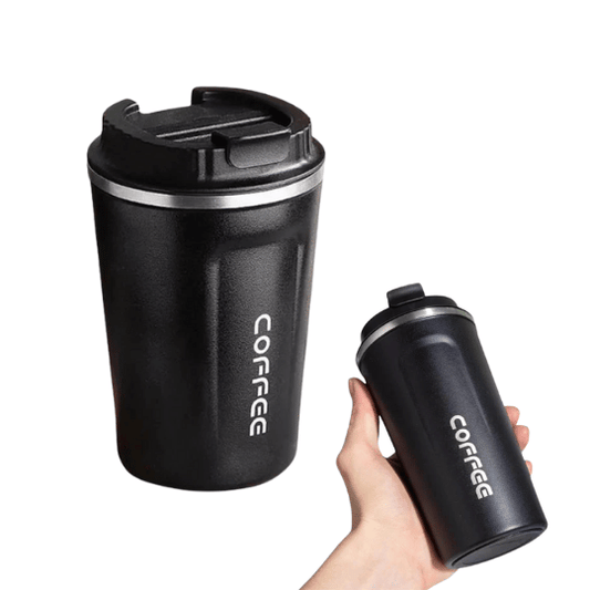 Black Stainless Steel Travel Mug