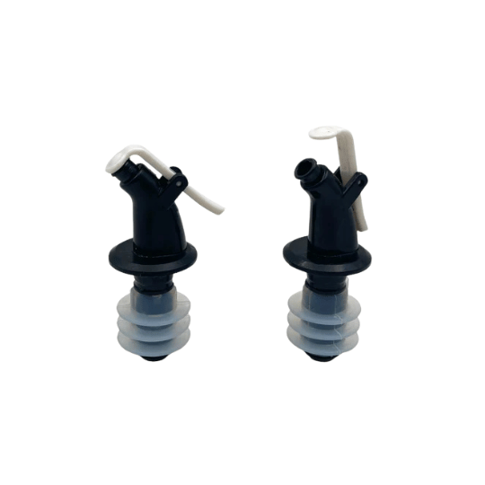 Bottle Pourer With Cover - Set of 2