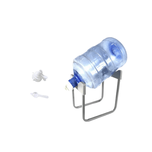 Metallic Water Bottle Stand With Tap - 30 × 20 cm